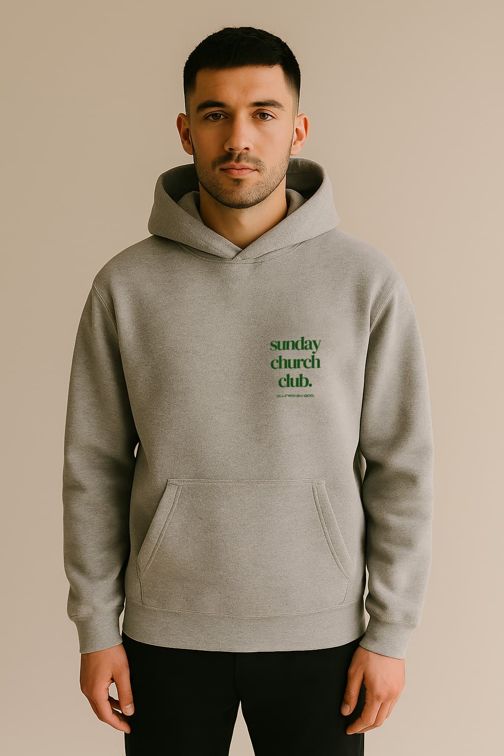 SUNDAY CHURCH CLUB Hoodie Grey Heather