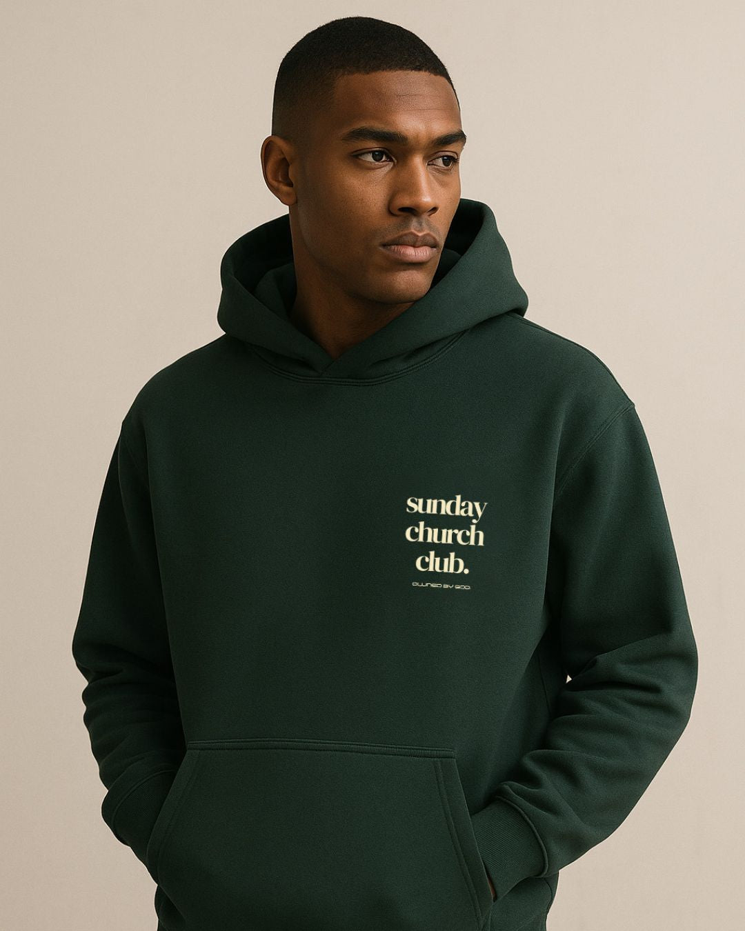 SUNDAY CHURCH CLUB Hoodie Pine Green