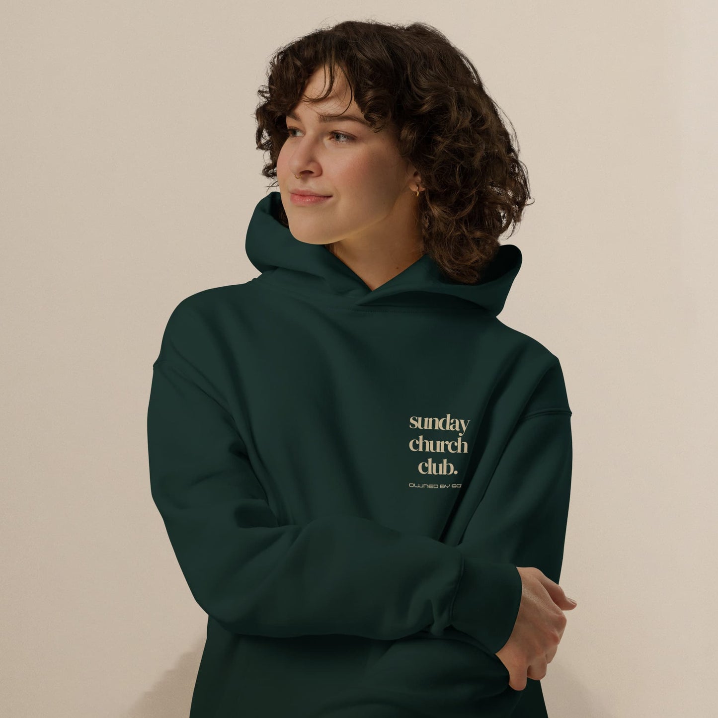 SUNDAY CHURCH CLUB Hoodie Pine Green