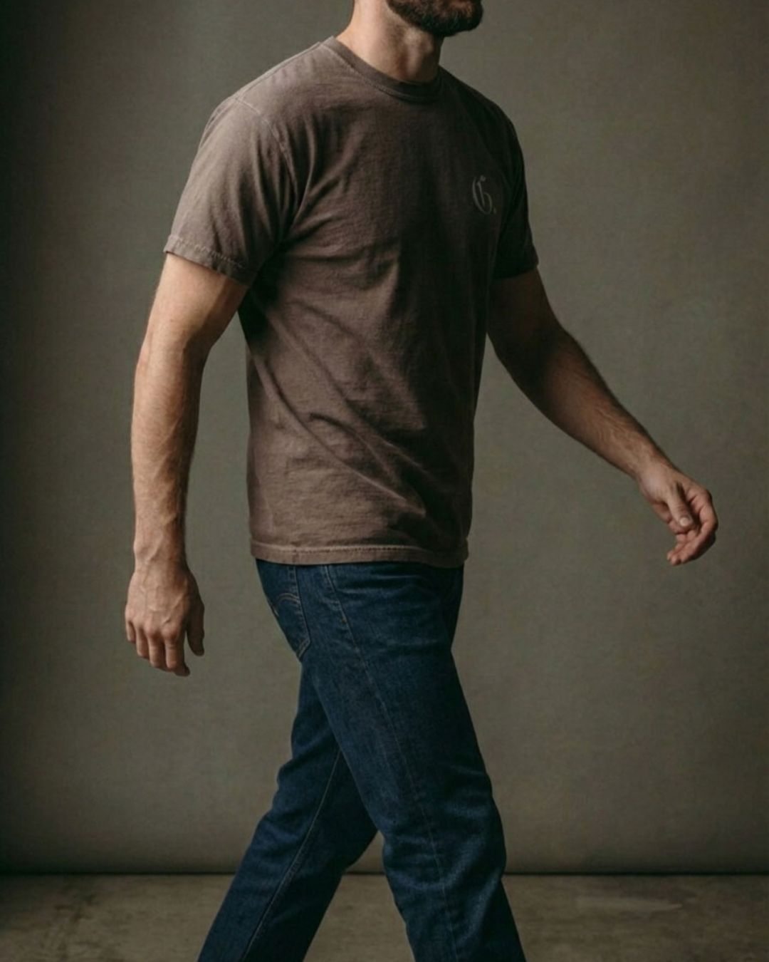 CORE Monogram Tee - Mocha