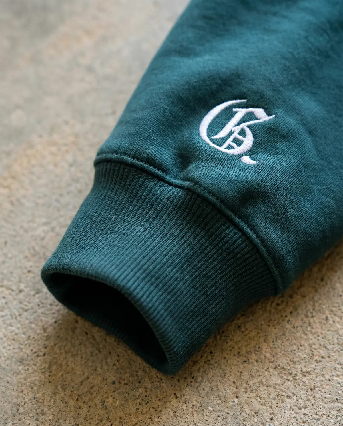 CORE Monogram Hoodie - Pine Green