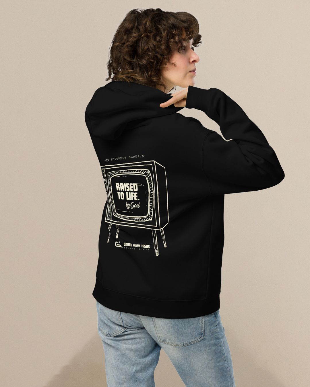 RAISED TO LIFE Hoodie Black