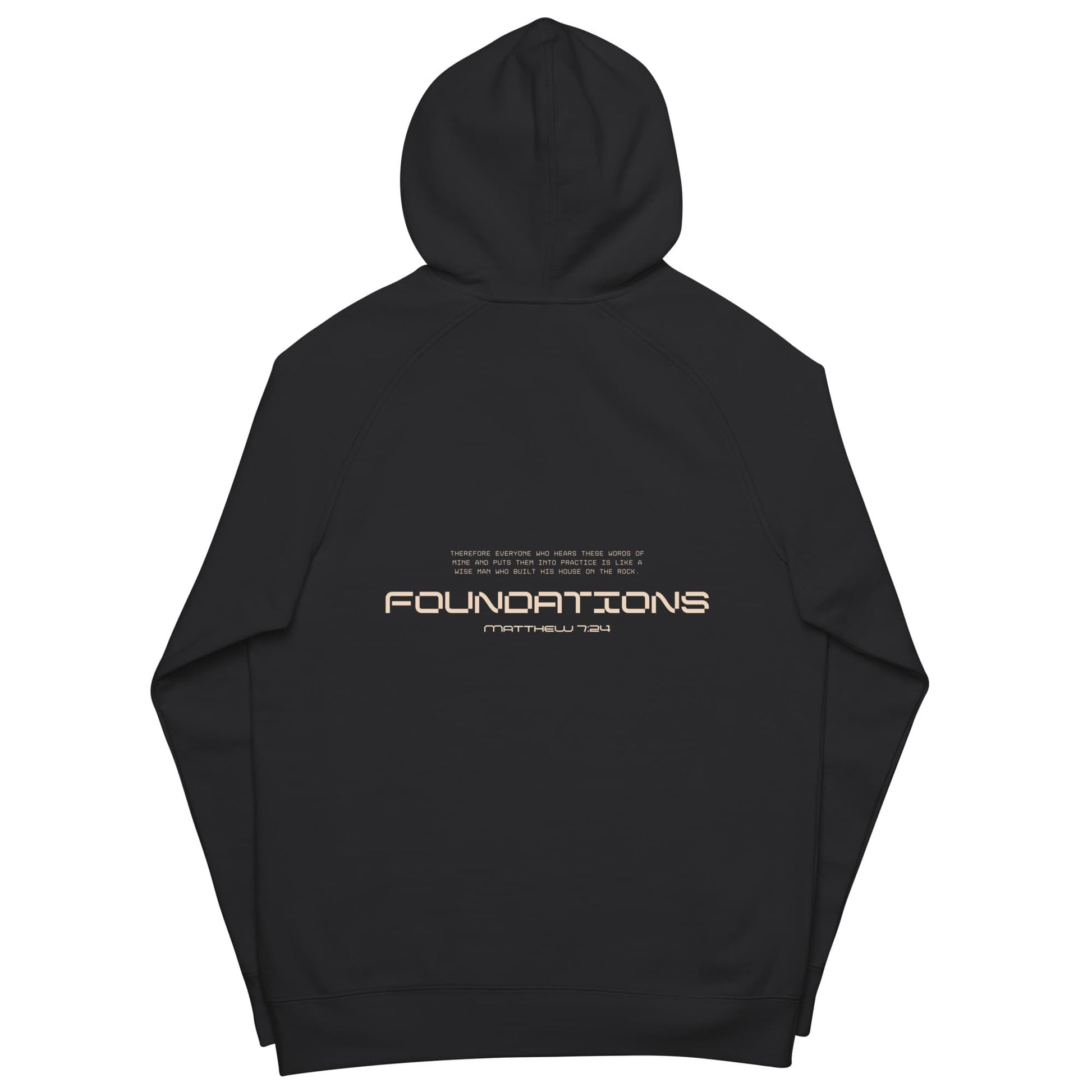 rock foundations unisex hoodie back