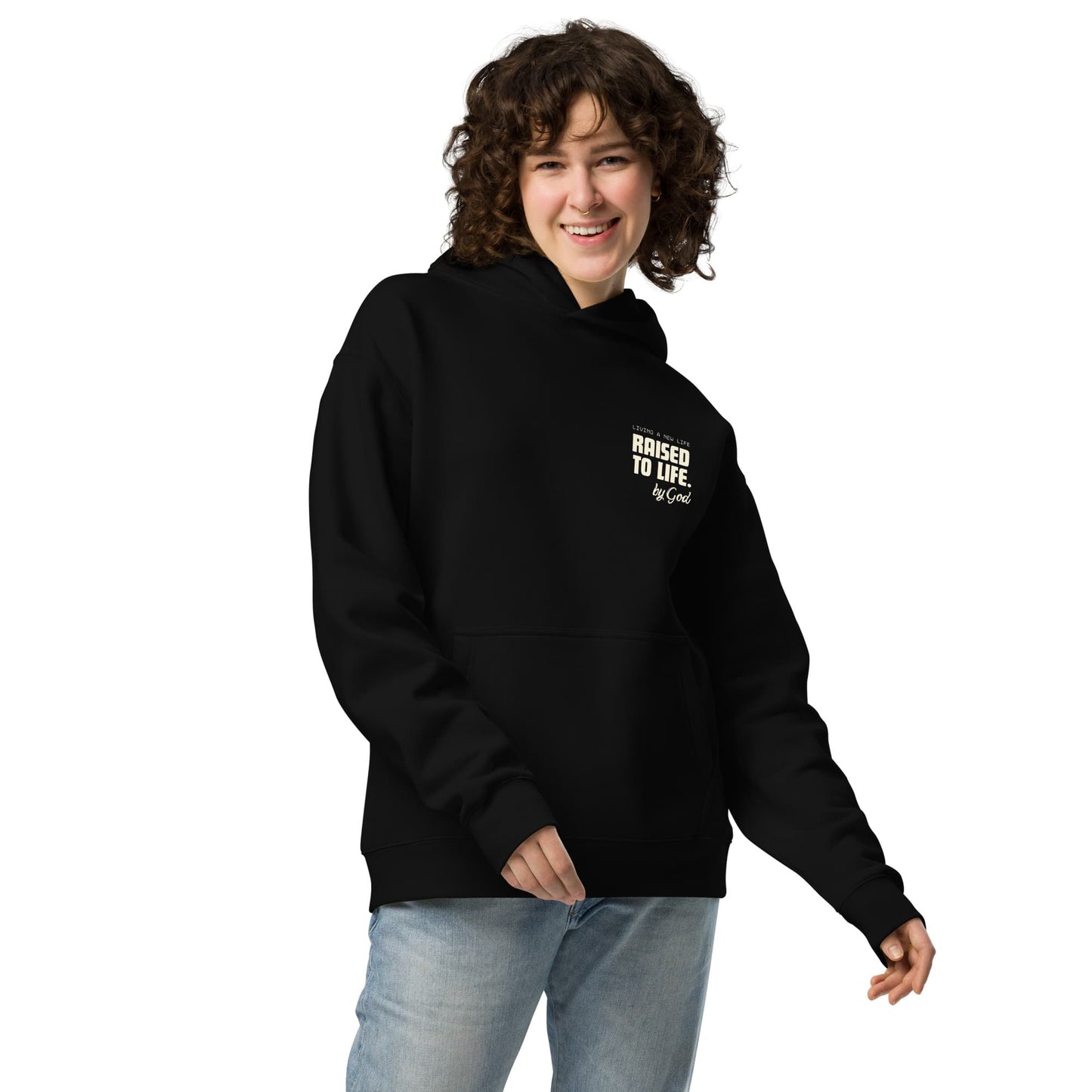 RAISED TO LIFE Hoodie Black